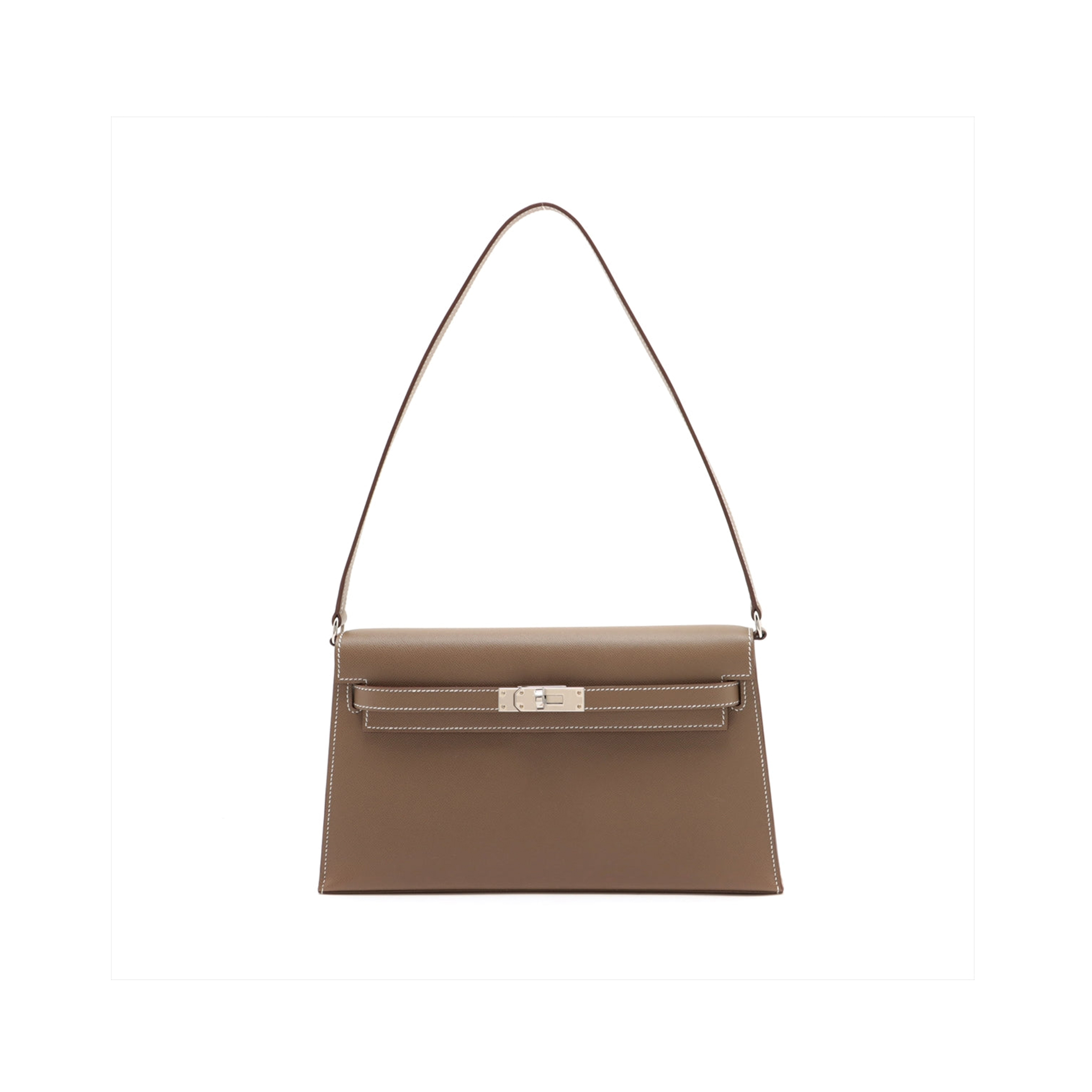 H**mes kelly elan veau madame etoupe silver hardware (28*15.5*4cm)